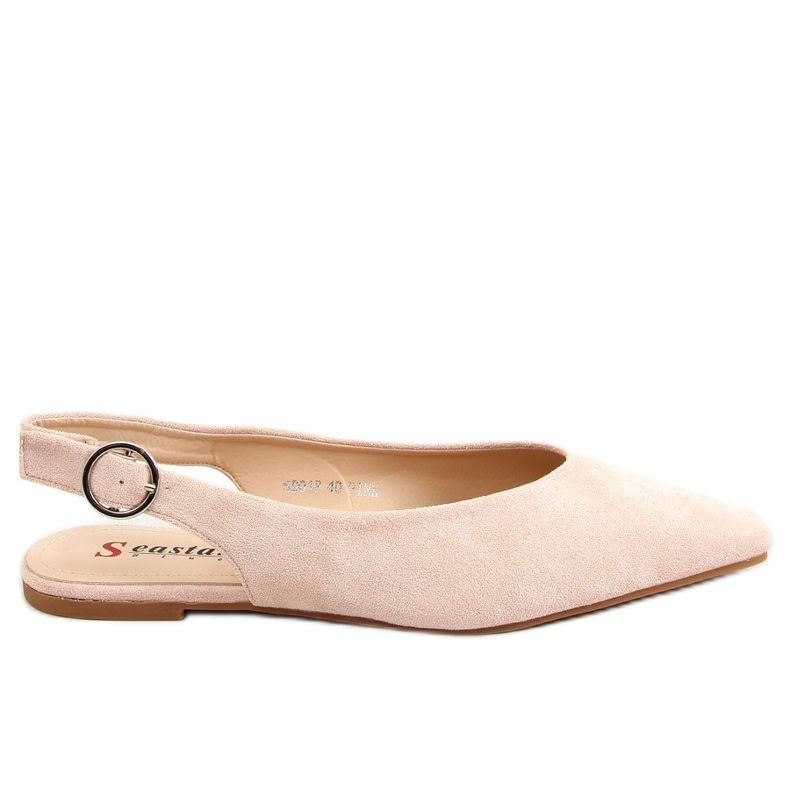 Ballerinas mit offenem Absatz rosa SD01P Rosa