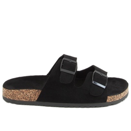 Schwarze Korkhausschuhe MS10005 Schwarz