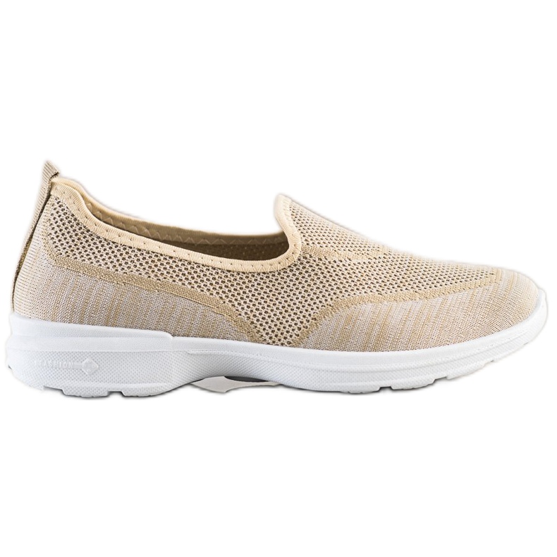 SHELOVET Durchbrochene Sportschuhe beige
