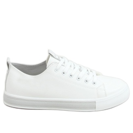 Weiße und graue Damen-Sneakers LR2189 WEISS / GRAU
