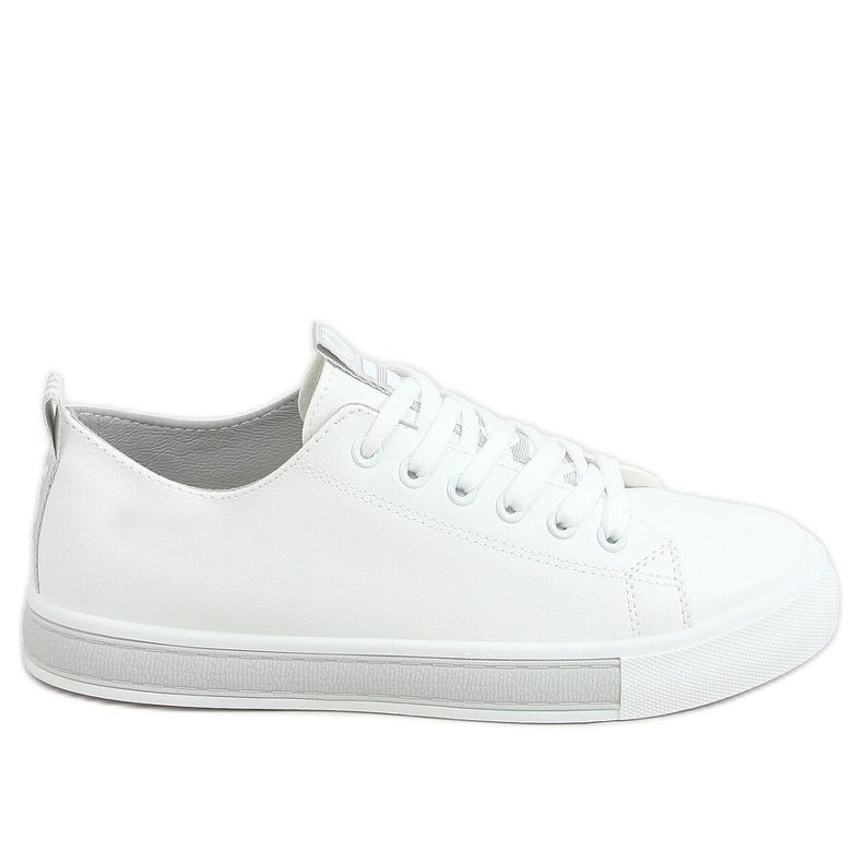 Weiße und graue Damen-Sneakers LR2189 WEISS / GRAU