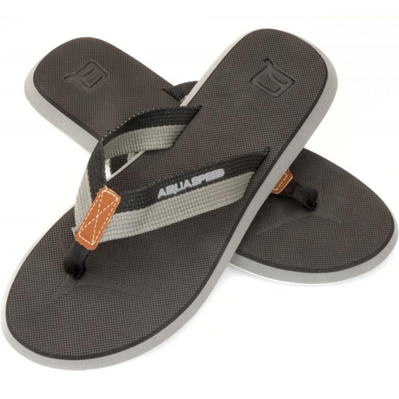 Herren Badeschuhe Aqua-Speed ​​Lagos col 07 schwarz grau