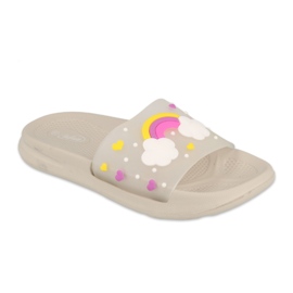Befado Kinder-Schaumhausschuhe - grau 152Y005 beige mehrfarbig