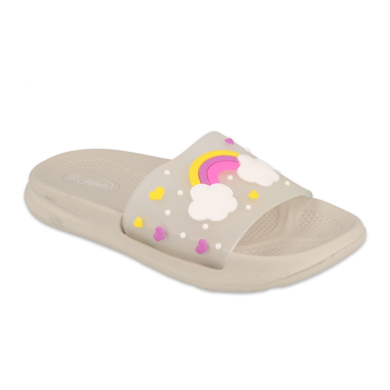Befado Kinder-Schaumhausschuhe - grau 152Y005 beige mehrfarbig