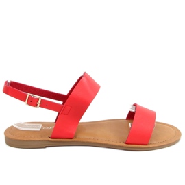 Rote Damensandalen FF-505 Rot