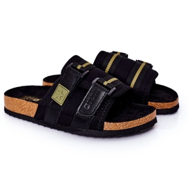 Herren profilierte Hausschuhe Big Star HH174058 Schwarz