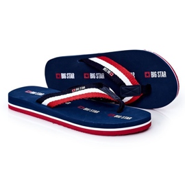 Herren Flip-Flops Big Star HH174827 Marineblau navy blau