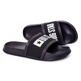 Herren Schwarz Big Star HH174831 Hausschuhe