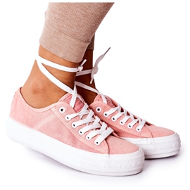 Damen Sneaker Lee Cooper LCW-21-31-0125L Coral rosa