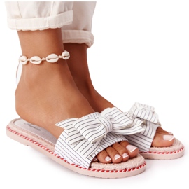 PS1 Hausschuhe aus Gummi mit weißer Gabriell-Schleife