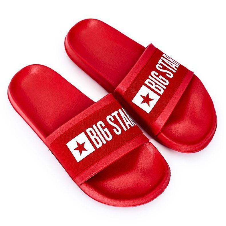 Herren Big Star HH174832 Rote Hausschuhe