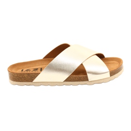 Damen Metallic-Gold Flip Flops Izzi golden