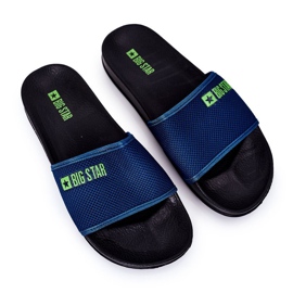 Herren Big Star DD174708 Marineblaue Hausschuhe navy blau