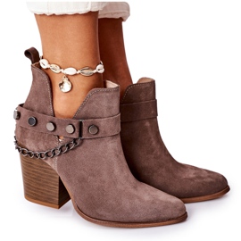 Lewski Shoes Velour Boots On A Bar Lewski Schuhe 2880 Braun