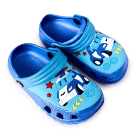 Kinder Hausschuhe aus Schaumstoff Crocs Blau Türkis Oscar