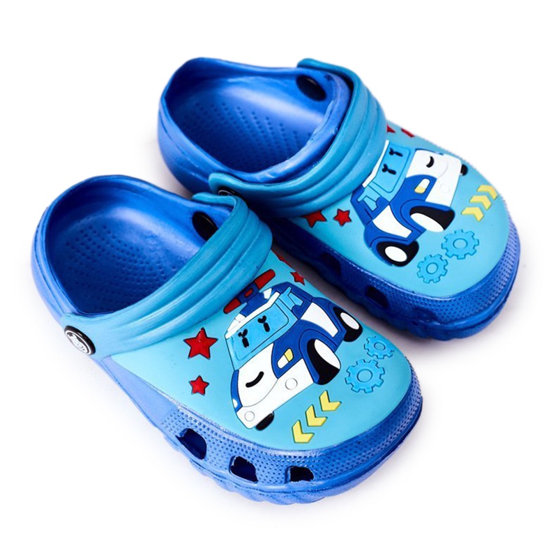 Kinder Hausschuhe aus Schaumstoff Crocs Blau Türkis Oscar
