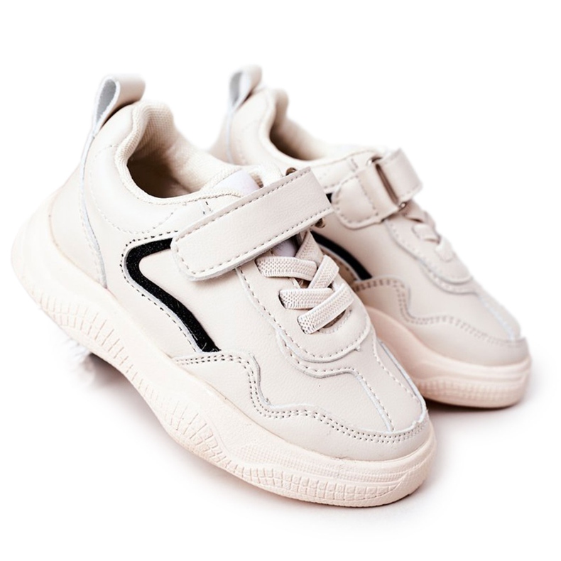 Apawwa Kinder Sportschuhe Sneakers Beige Runner