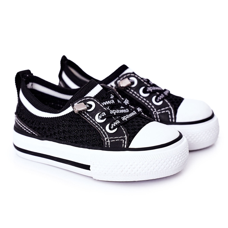 Apawwa Kinder Airy Black Kids Club Sneakers schwarz