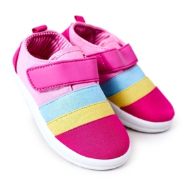 Apawwa Kindersneaker mit Klettverschluss Fuchsia Marta rosa mehrfarbig