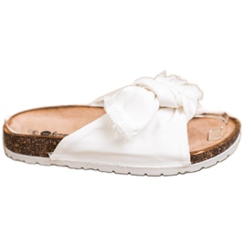 Forever Folie Bequeme Textilhausschuhe weiß