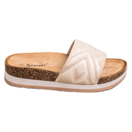 Seastar Klassische Hausschuhe aus Wildleder beige
