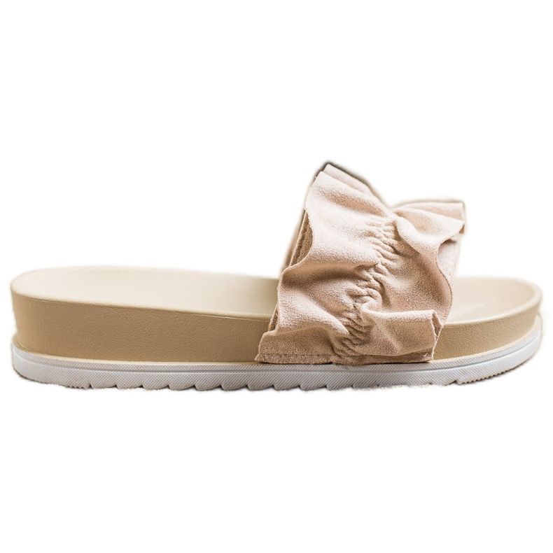 SHELOVET Beige Hausschuhe auf der Plattform