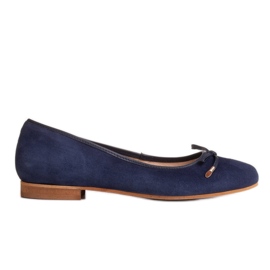 Marco Shoes Wildlederballerinas 1152P in Marineblau