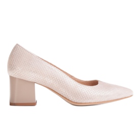 Marco Shoes Beige 1038P Schuhe mit stabilem Absatz