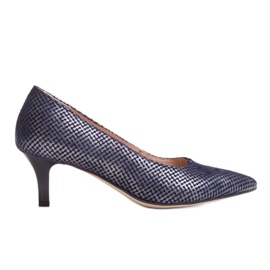 Marco Shoes Bequeme und klassische marineblaue 1039P High Heels