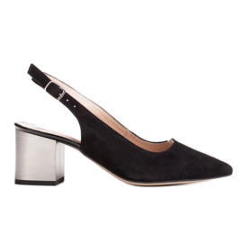 Marco Shoes Schwarze Sandalen 1191P mit Riemen und Schnalle