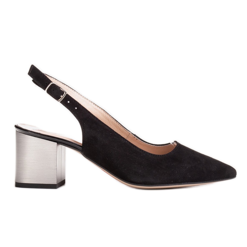 Marco Shoes Schwarze Sandalen 1191P mit Riemen und Schnalle