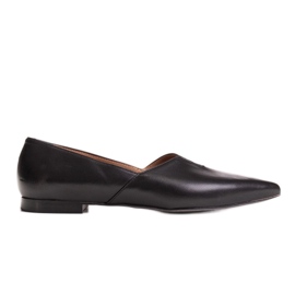 Marco Shoes Schwarze Marco 1285P Damen Ballerinas mit Cut-Out