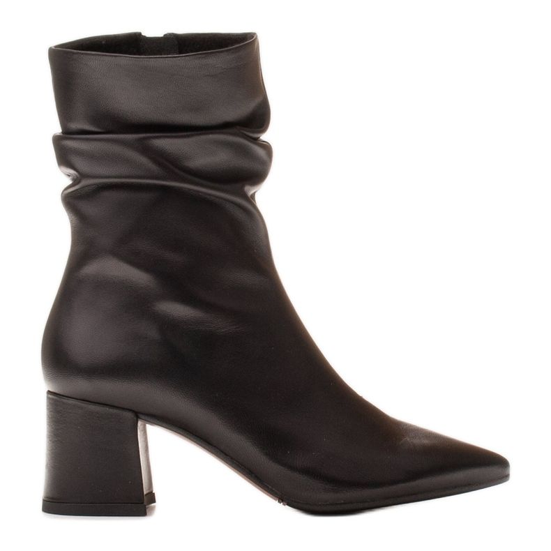 Marco Shoes Marco hohe Stiefel für Damen mit Raffung schwarz