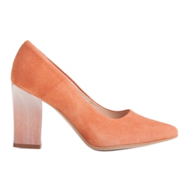 Marco Shoes 320P Pumps aus natürlichem Wildleder - Apricot orange