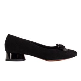 Marco Shoes Elegante schwarze Ballerinas mit Schleife