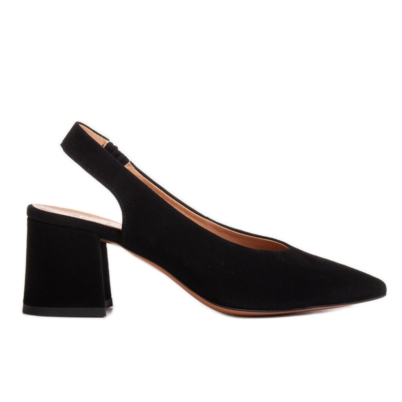 Marco Shoes Schwarze Sandalen 1501P mit Riemen und Gummi