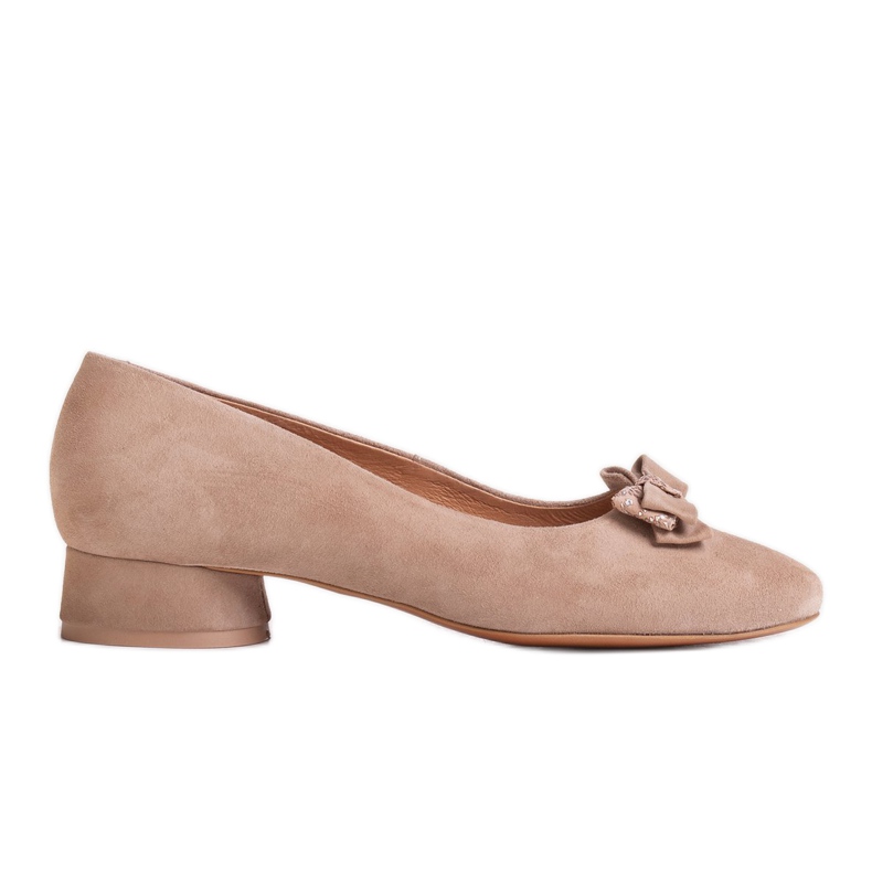 Marco Shoes Elegante 1811P beige Ballerinas mit Schleife