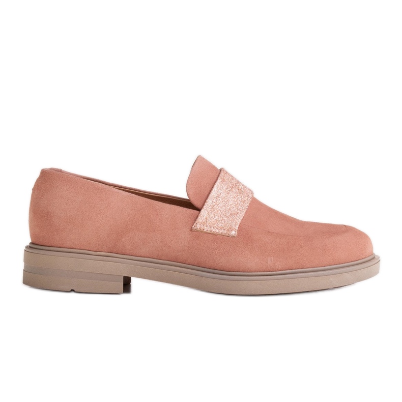 Marco Shoes Bequeme Schuhe 1813P puderrosa mit Metallic-Einsatz