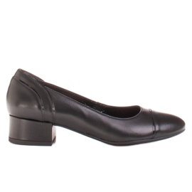 Radoskór Klassische schwarze Damenpumps für einen breiteren Fuß