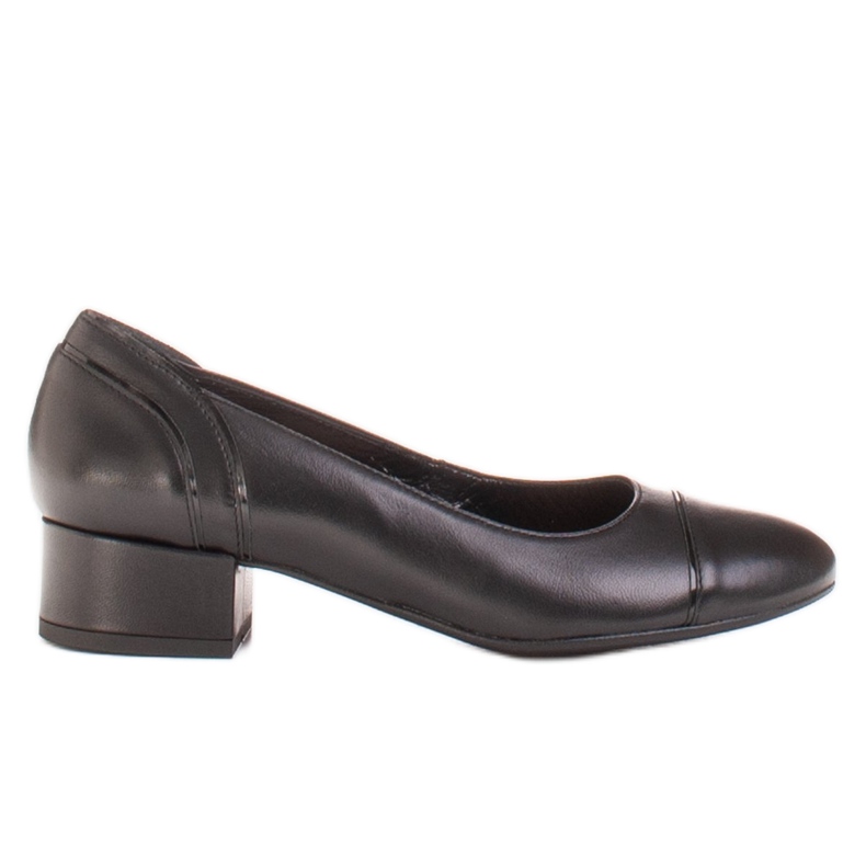 Radoskór Klassische schwarze Damenpumps für einen breiteren Fuß