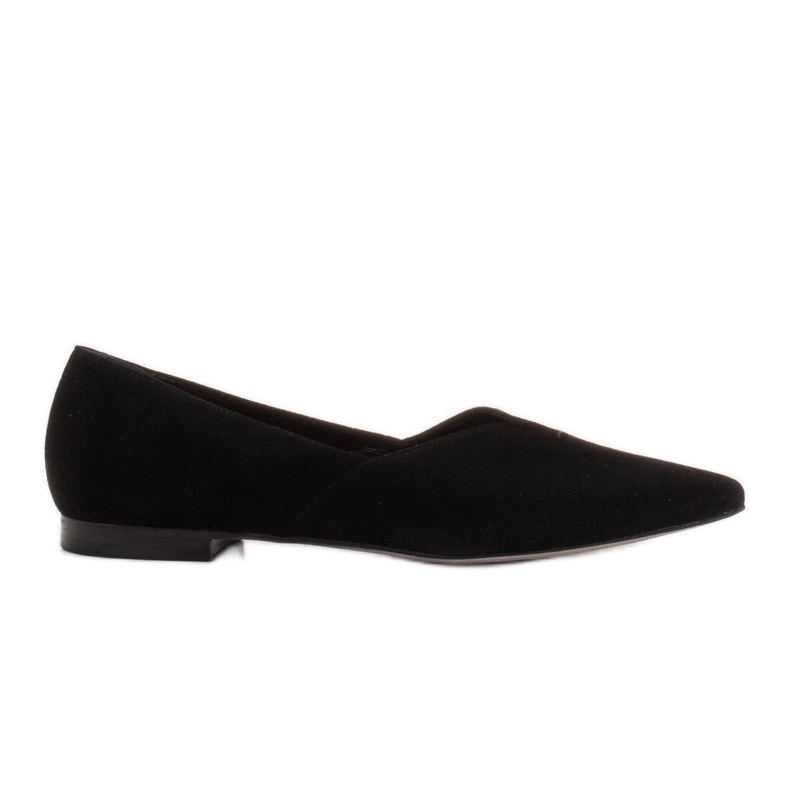 Marco Shoes Schwarze Marco 1285P Damen Ballerinas mit Cut-Out