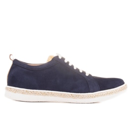 Marco Shoes Sportschuhe aus natürlichem Wildleder marineblau