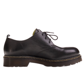 Marco Shoes Schwarze Damenschuhe auf einem dicken transparenten Boden