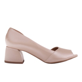 Marco Shoes Pumpen mit offener Seite beige
