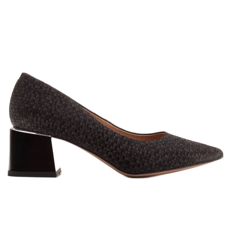 Marco Shoes Elegante Pumps aus Sämischleder schwarz