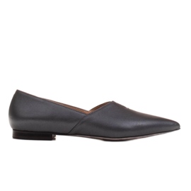 Marco Shoes Graphite Damen Ballerinas Marco 1285P mit Cut-Out grau