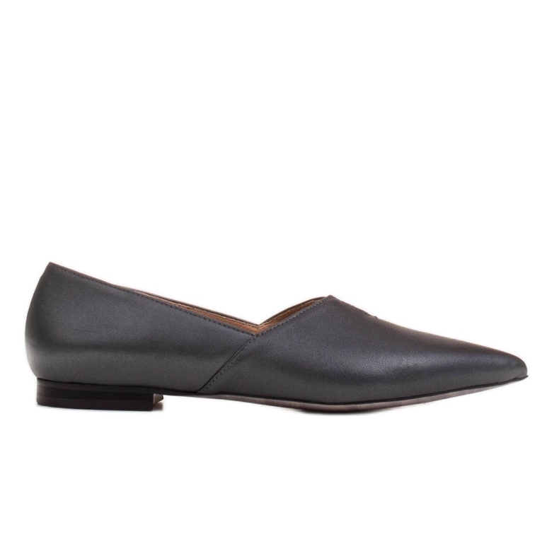 Marco Shoes Graphite Damen Ballerinas Marco 1285P mit Cut-Out grau