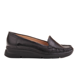 Radoskór Bequeme schwarze Damenschuhe für einen breiteren Fuß