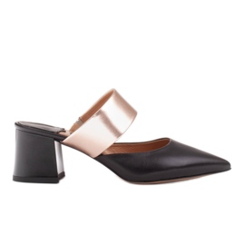 Marco Shoes Elegante Damenpumps für den Sommer schwarz golden