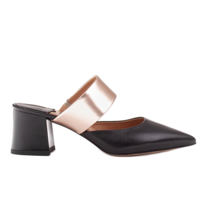 Marco Shoes Elegante Damenpumps für den Sommer schwarz golden